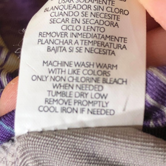 Daisy Fuentes Purple Petite Knot Front Blouse - Picture 6 of 6